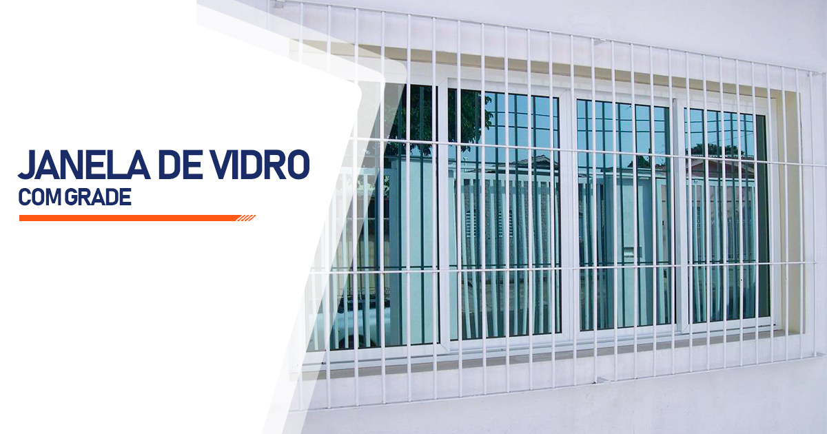 Janela De Vidro Com Grade Uberlândia